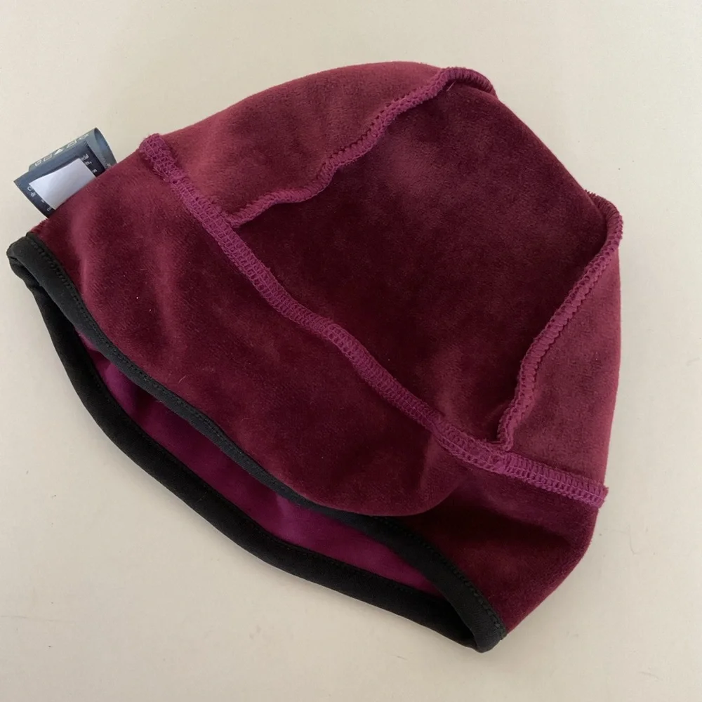C9 Champion Women's Jersey Velour Beanie Burgundy Winter NWT